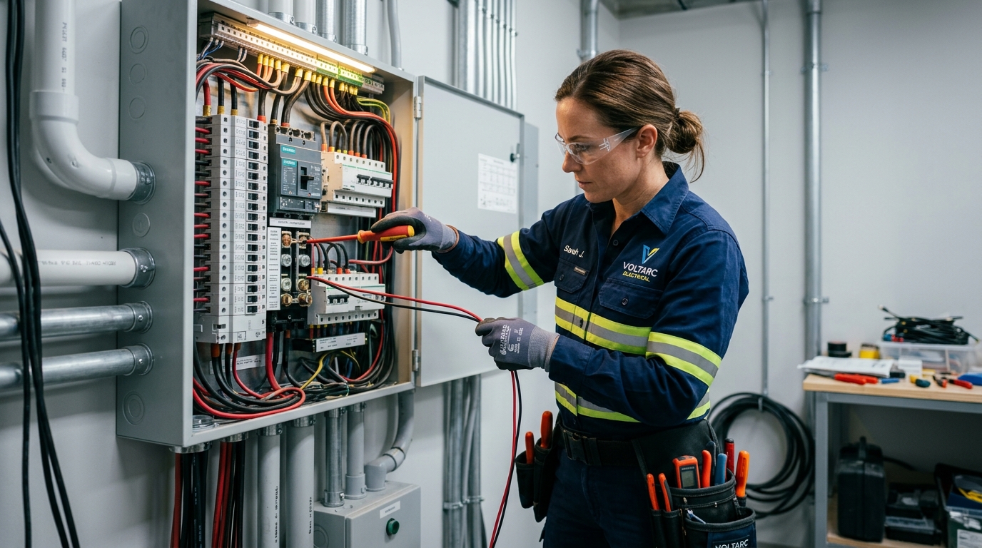 Professional Electrical Technician Wiring Distribution Board DB Box