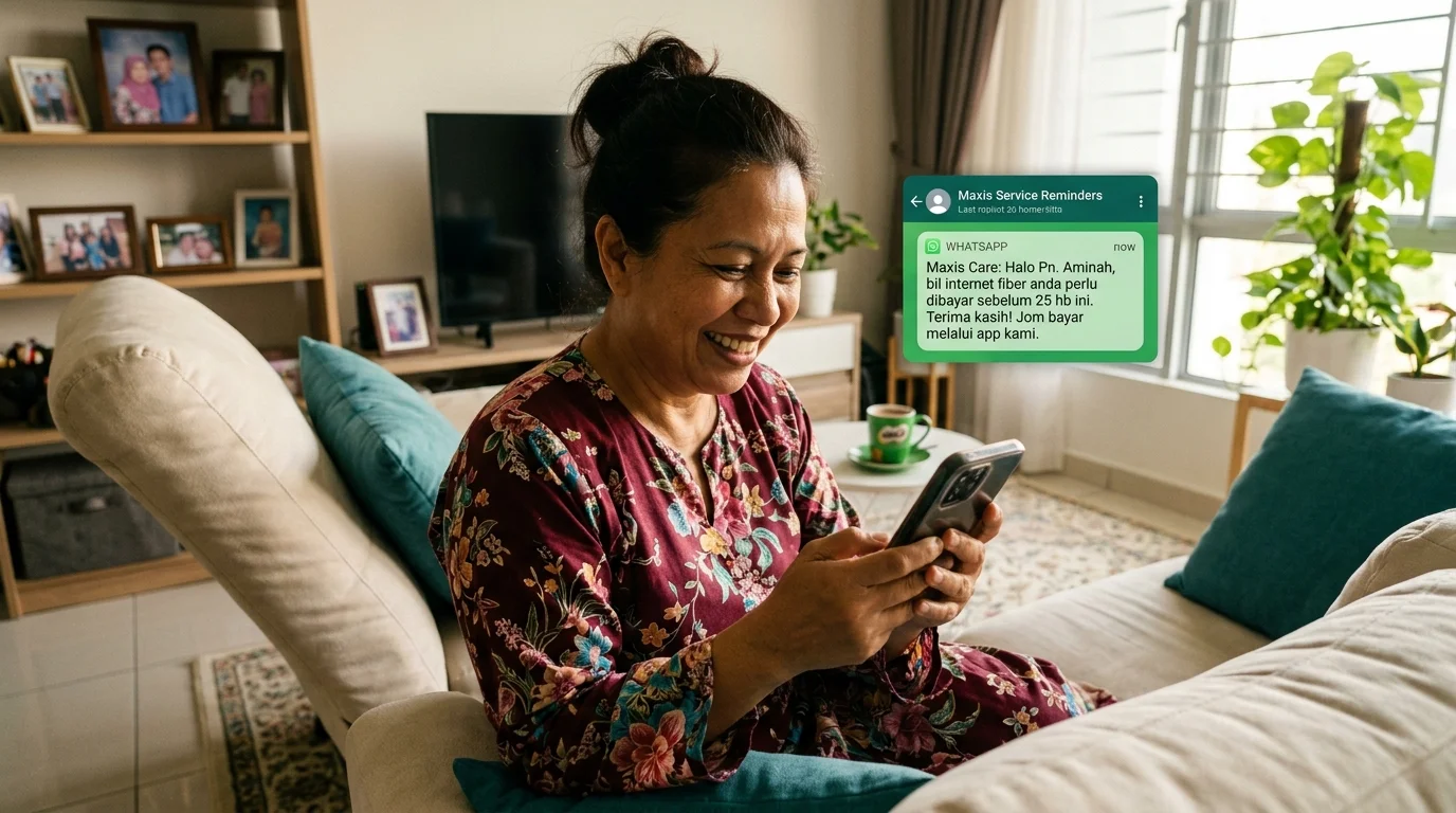 Field Service App Automated WhatsApp Notifications