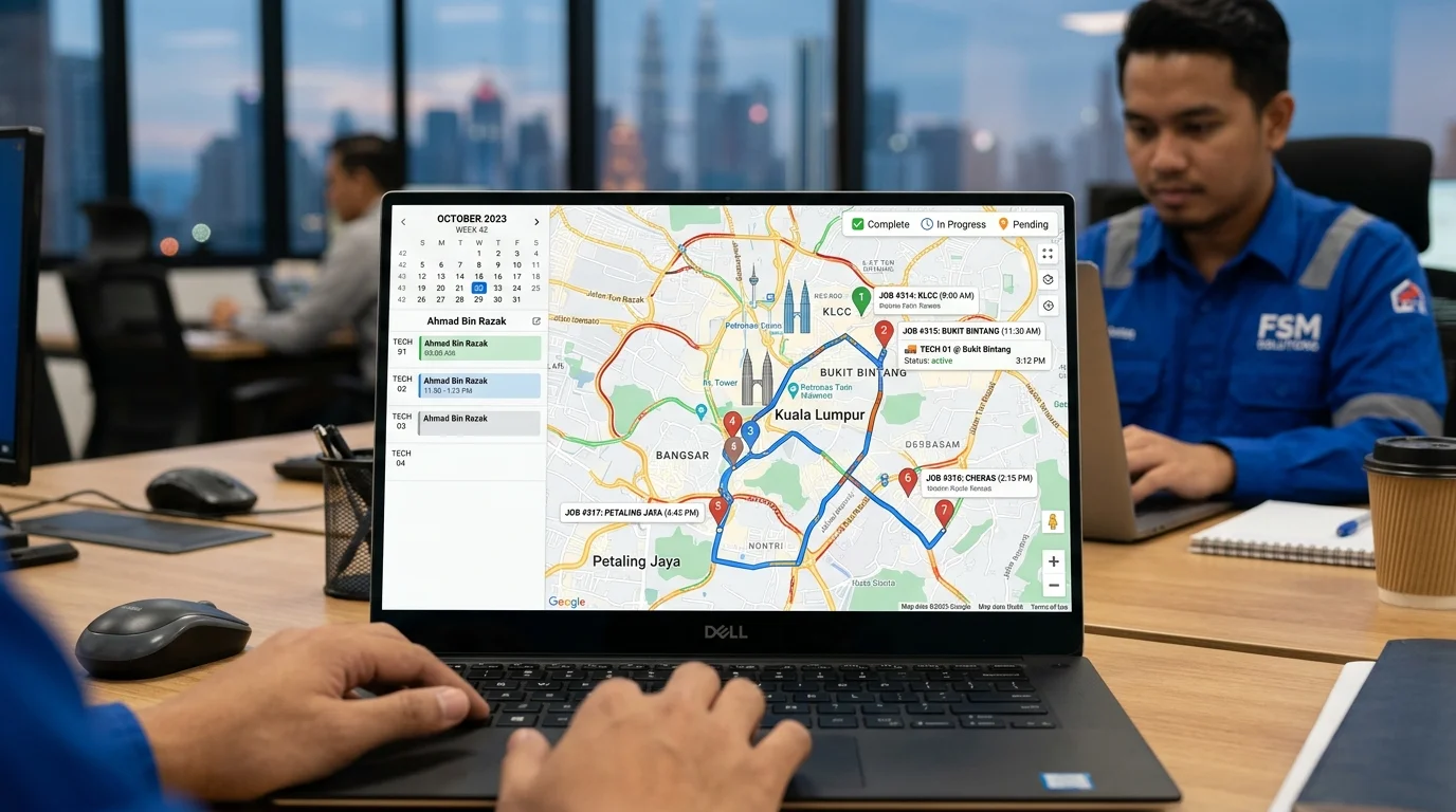 HVAC Field Service Management Software Preventive Maintenance and GPS Routing